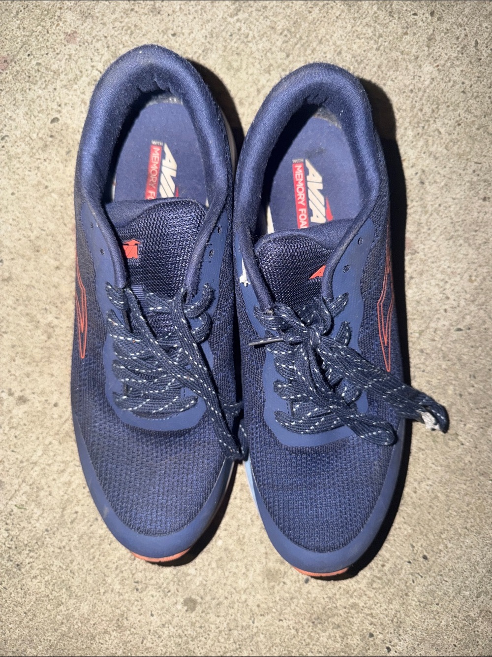 Avia Navy and Orange Men’s Sneakers